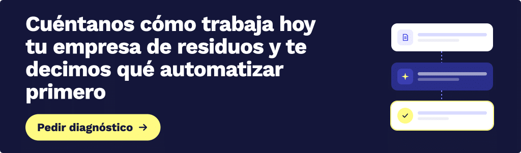 Diagnóstico gratuito de automatización para empresas de residuos