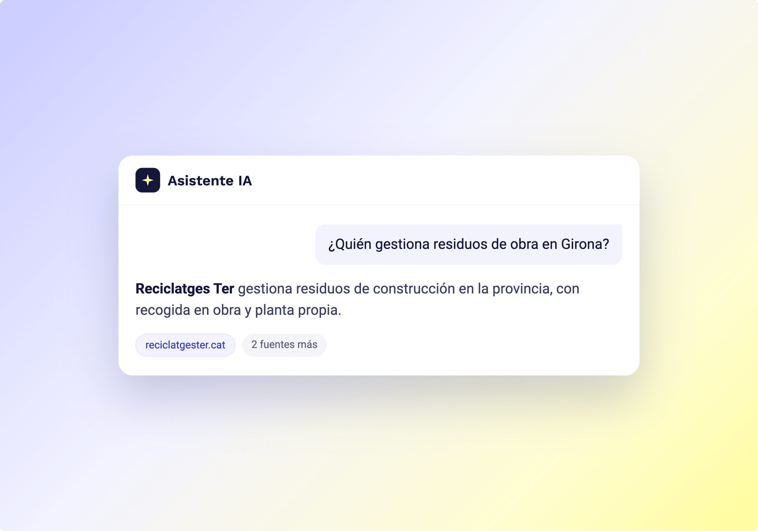 Aparecer en ChatGPT si eres gestor de residuos: respuesta del asistente IA que cita a una empresa