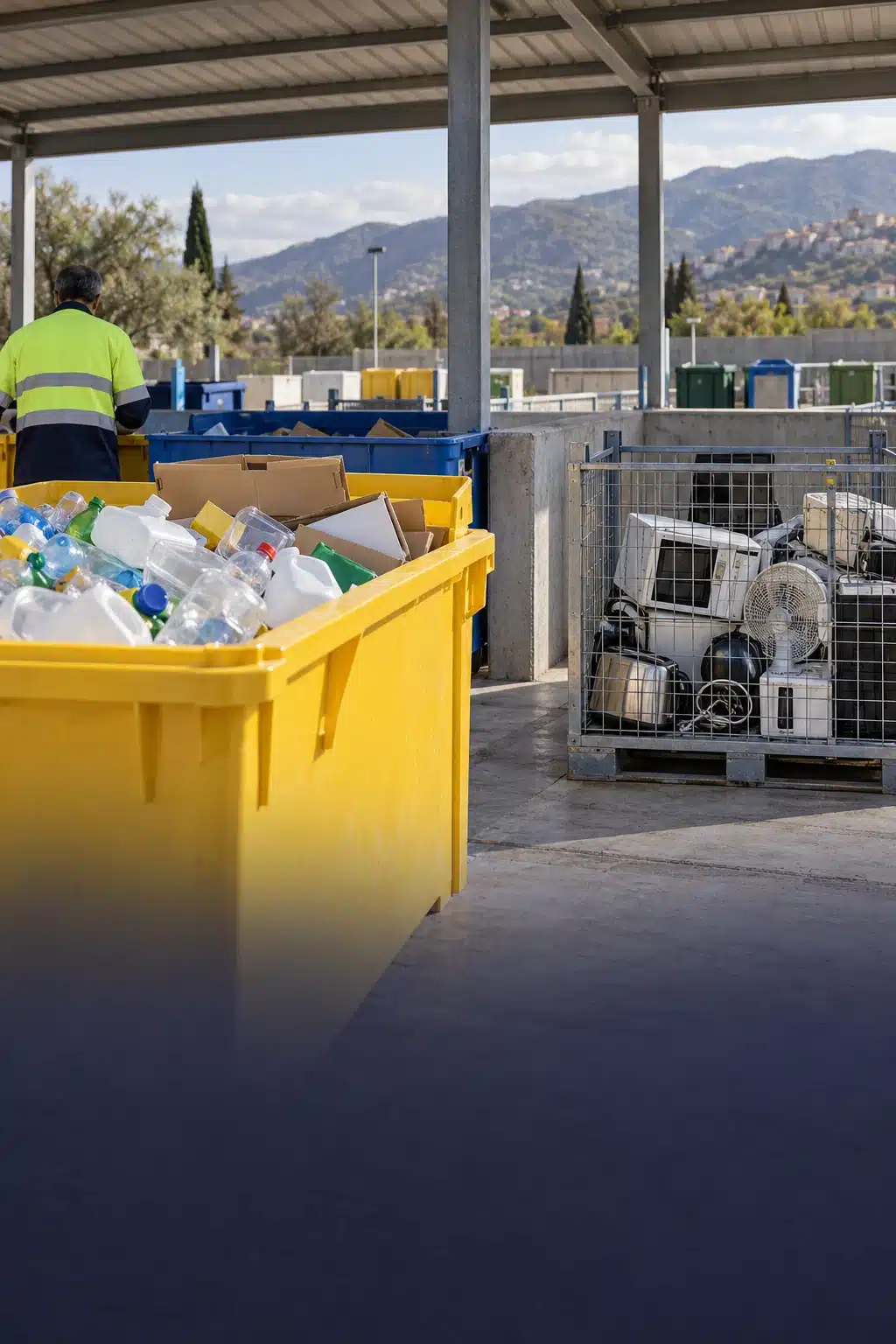 Punto de recogida de envases y aparatos